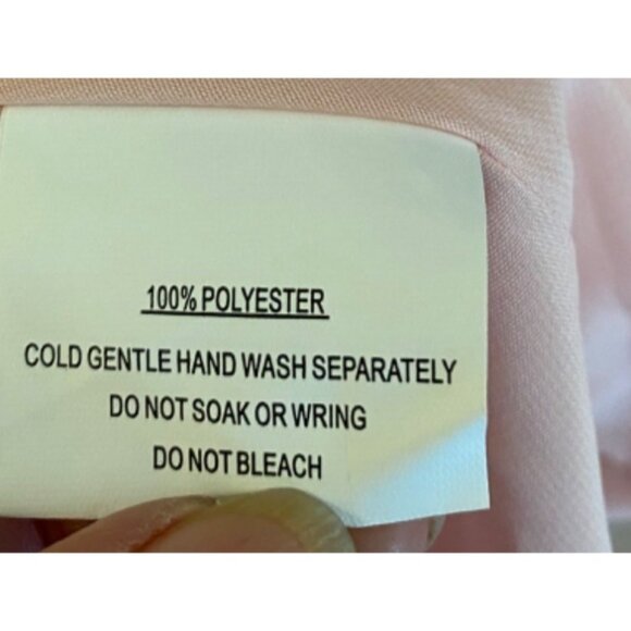 NWT Pink Ruffled Floral Mini Dress Ties in Back V-Neck Medium - Picture 3 of 11